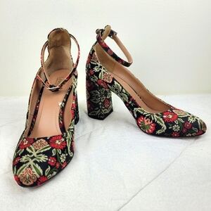 Lewit Brocade Floral Heels